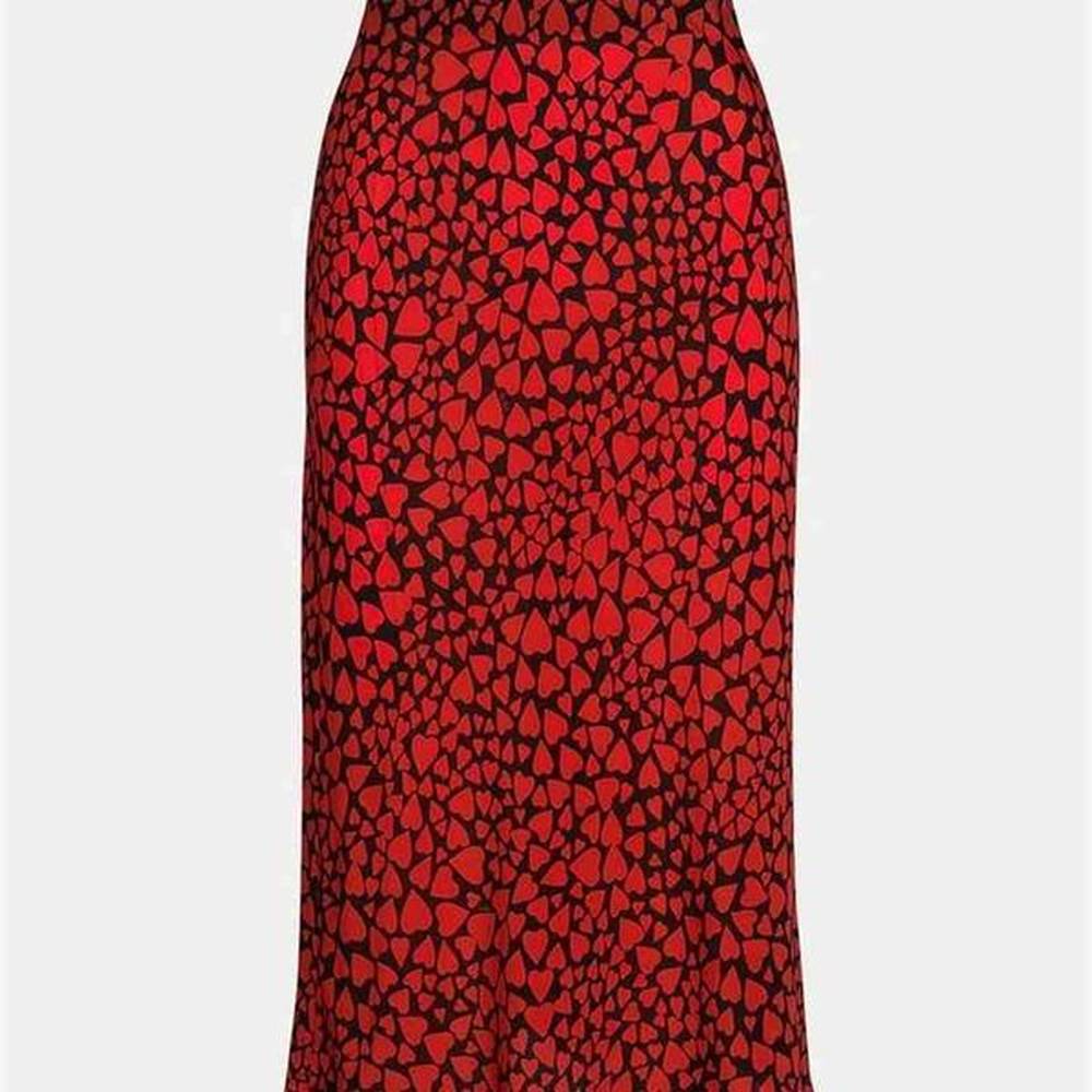 bbwm woman french style small daisy heart leopard print silk