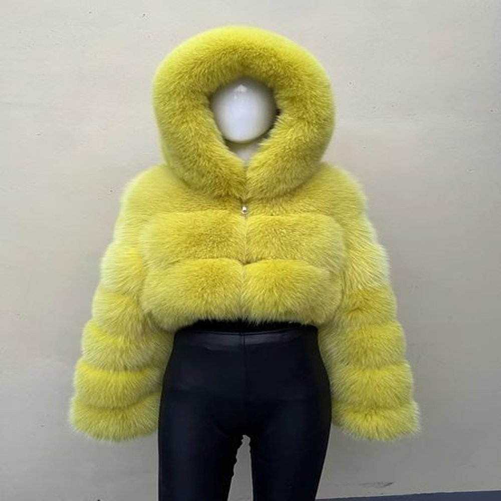 beiziru winter womens genuine fox fur coat hooded red fox
