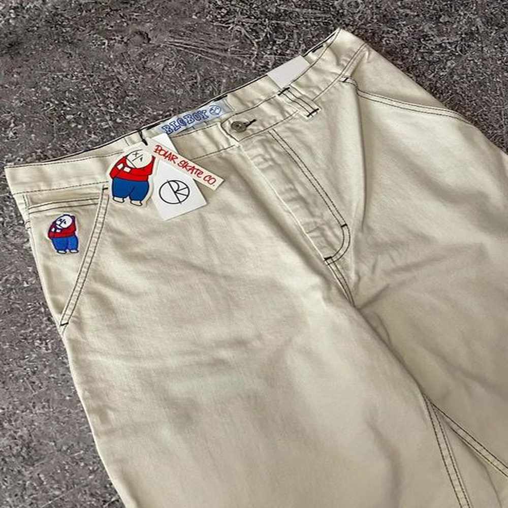 Big Casual Denim Shorts Y2k Retro Baggy Hip Hop Cartoon American Harajuku Embroidered Men Shorts Fashion Street Wear Jorts 250206