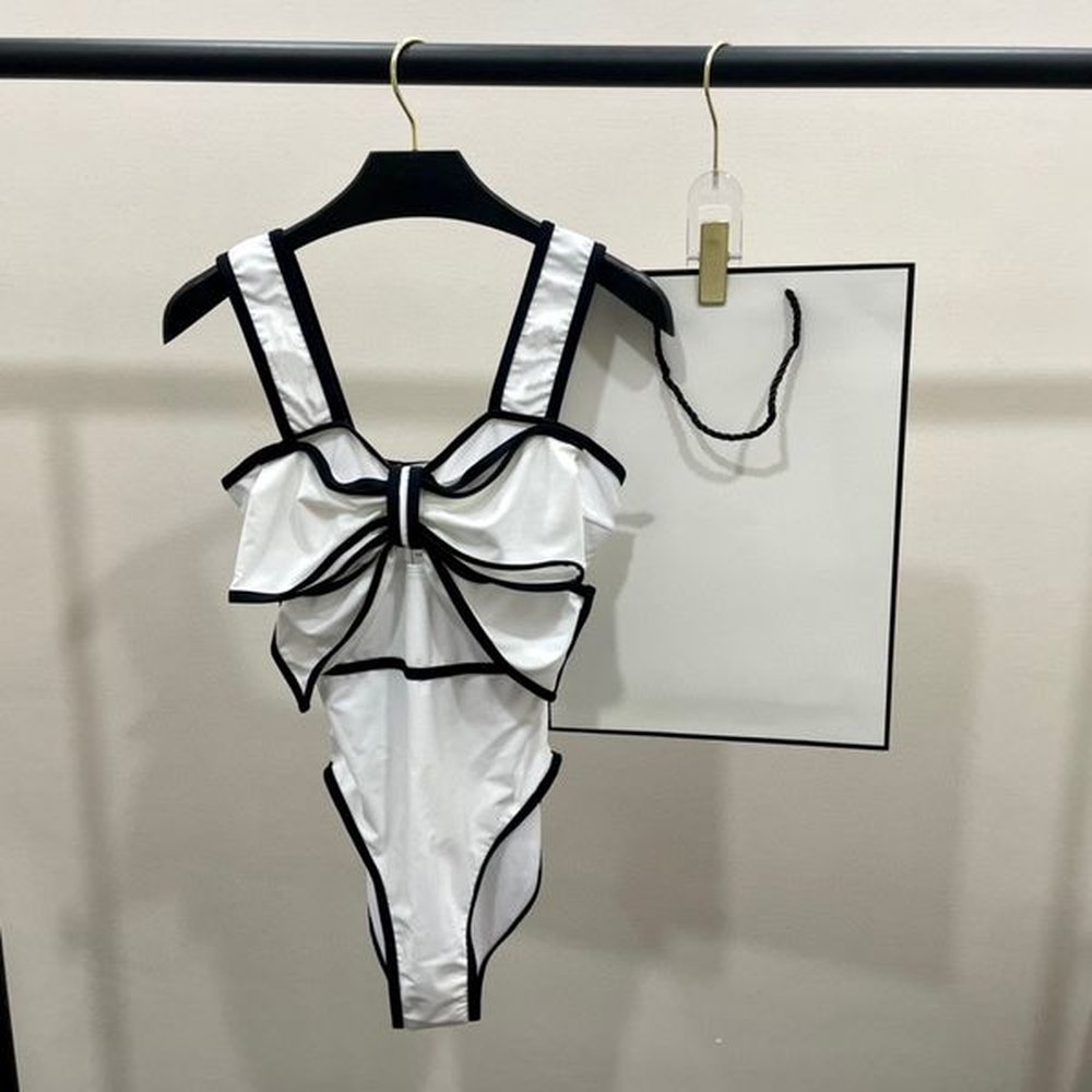 bikini summer jacquard letters print womens swimwear tops high