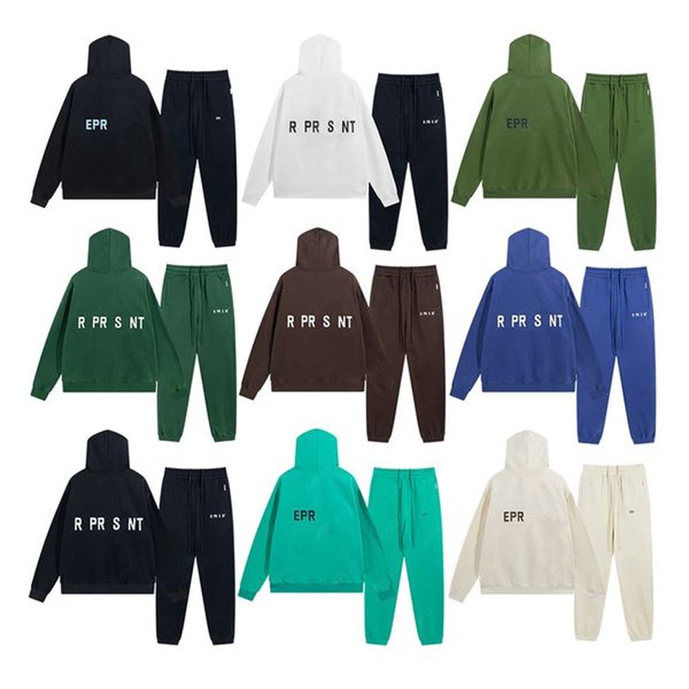 Black Hoodie Designers Mens Tracksuits Sweater Trousers 2 Piece Set Streetwear Sweatshirts Sports Suits