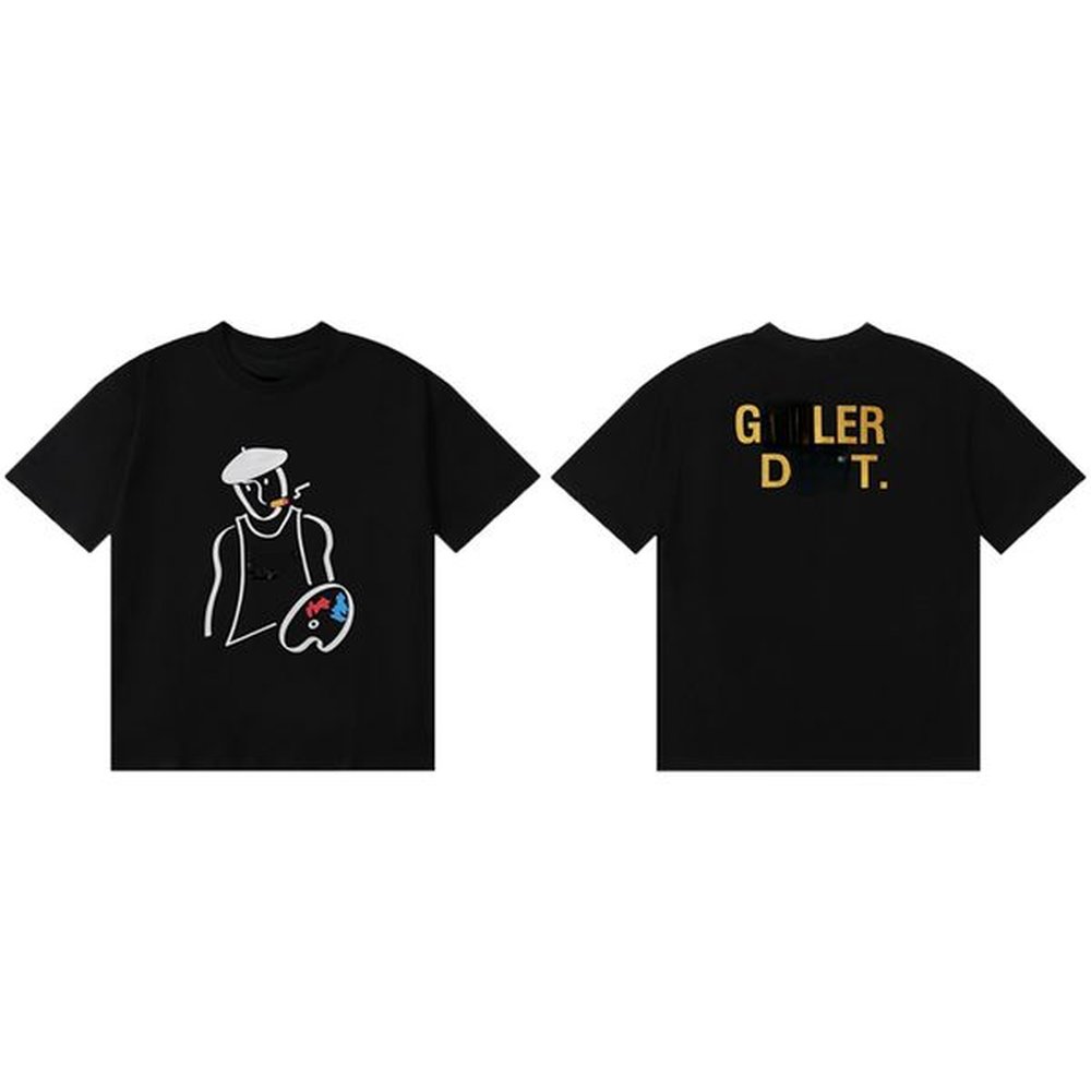 Black T-Shirt letters print XL tshirts