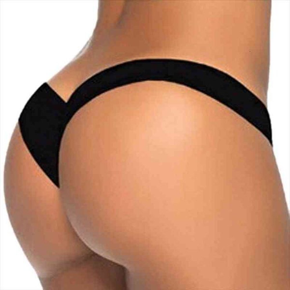 black v shape sexy brazilian bikini bottom women swimwear trunk