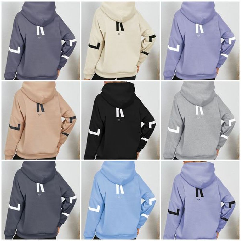 blakeley hoodie woman thick loose hooded sweatshirt stylish letter print