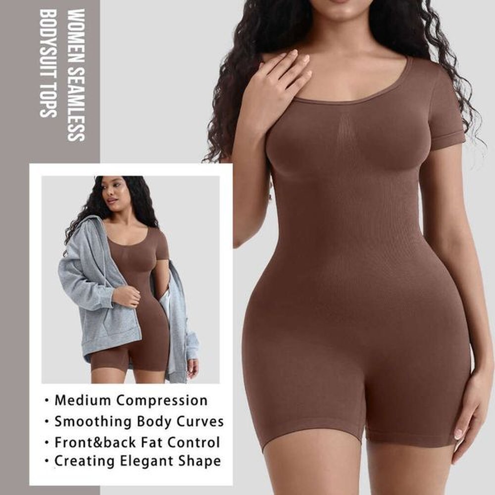 body shaping womens body shaping waist cinching short sleeved seamless