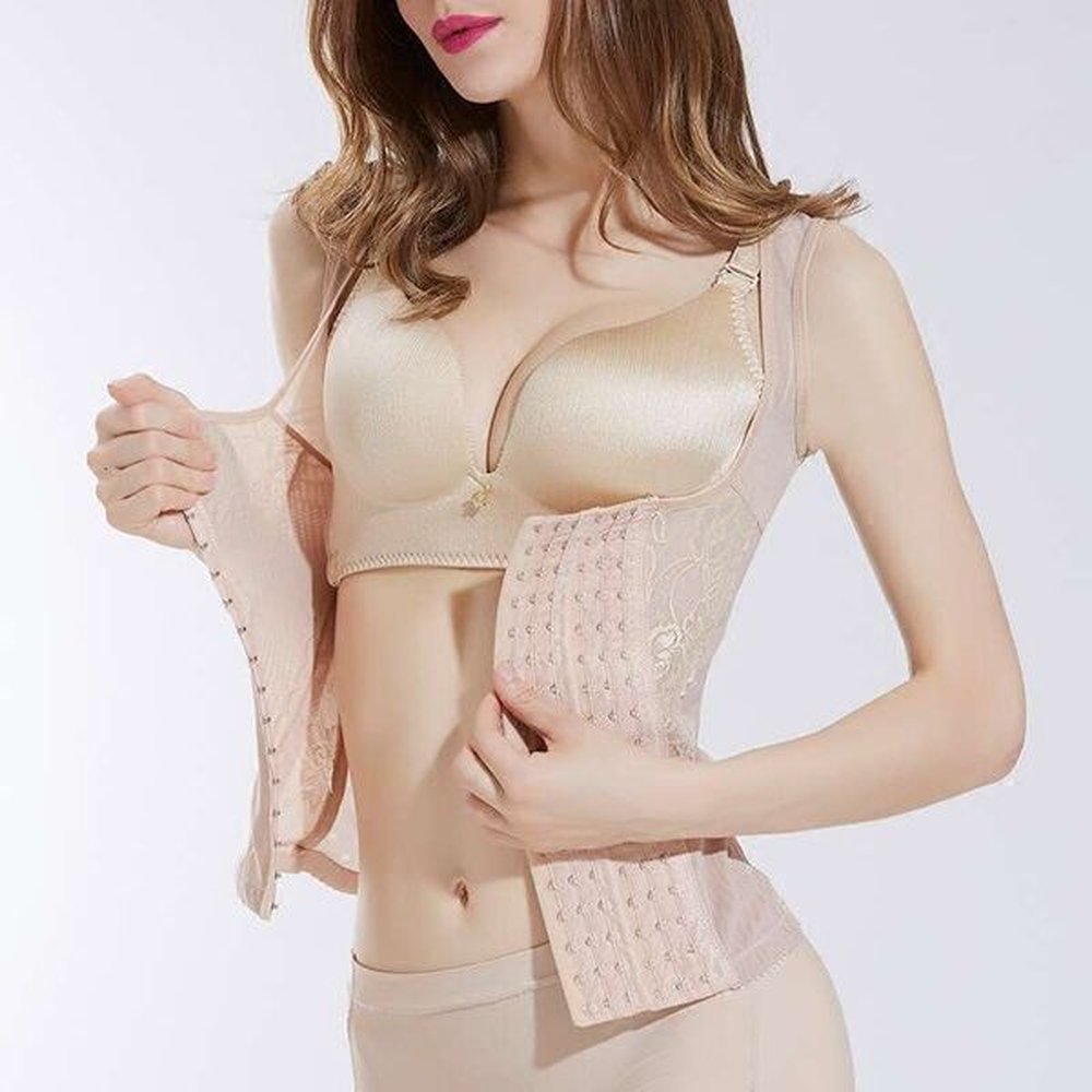 body underwear postpartum corset six breasted tightening and chest support