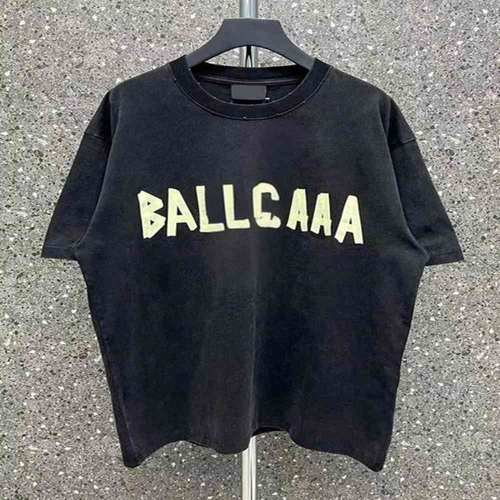 Brand BA Men T-shirt Designer short sleeve T-shirt pullover pure cotton warm loose breathable fashion men and women y2k