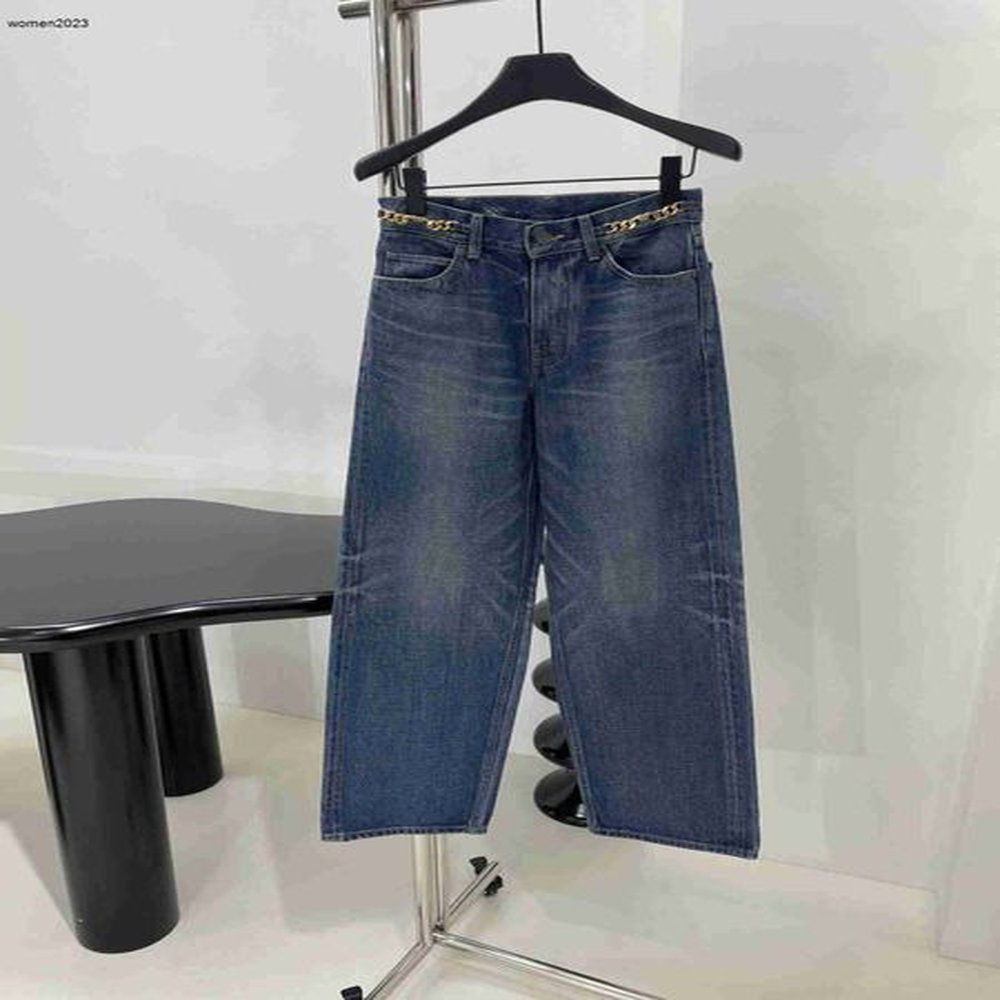 brand jeans women jean designer pants casual fashion logo wideleg
