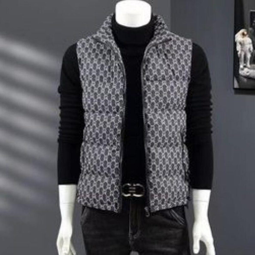 Brand Mens Down Vests Designer Embrodered Luxury Letter Bandge Style Womens Downs Vest Warm Outerwear jacket