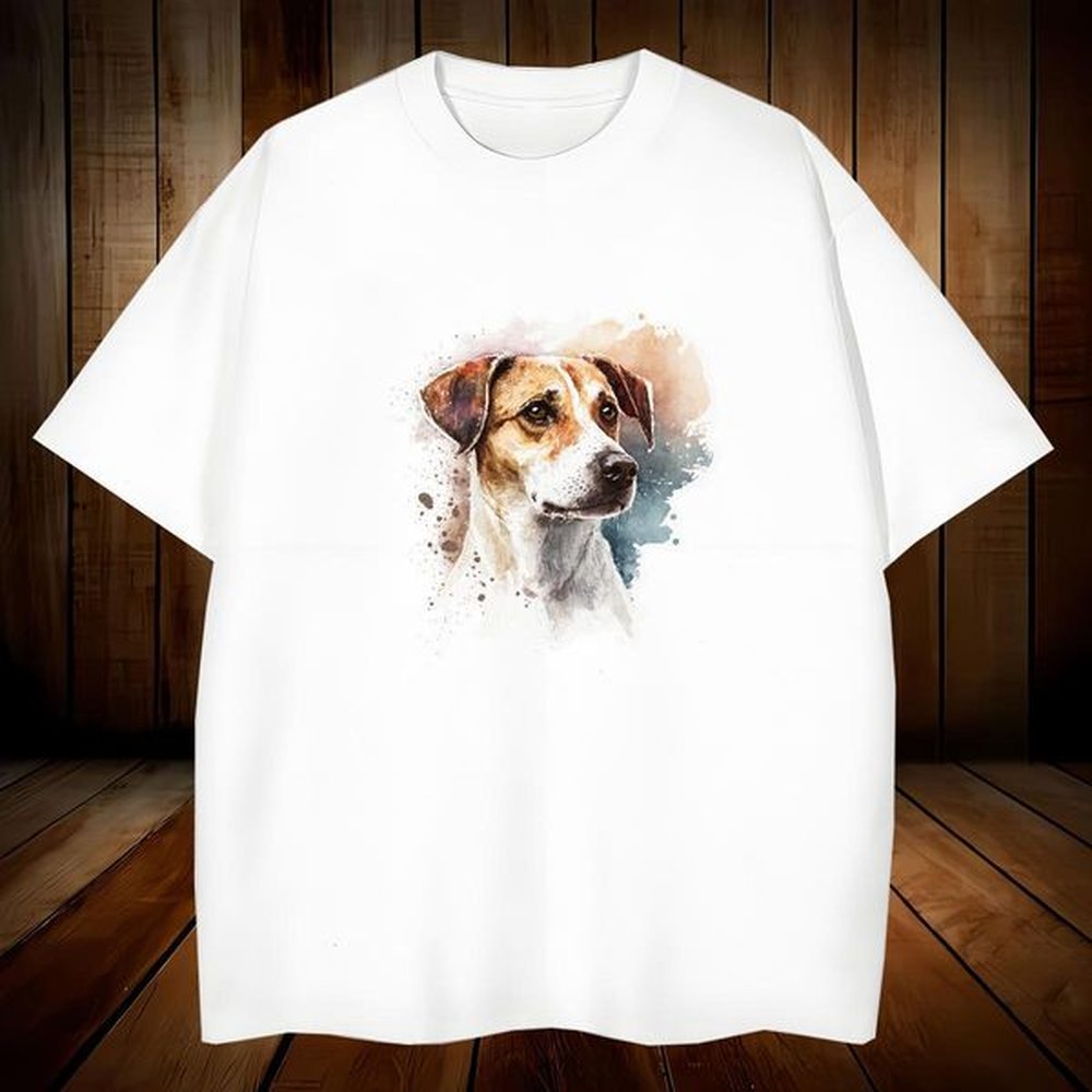 Brand Mens Tshirts 100% Cotton 230g dog Man T Shirts Street Pure Cotton Asian Size Fashion Design Polos