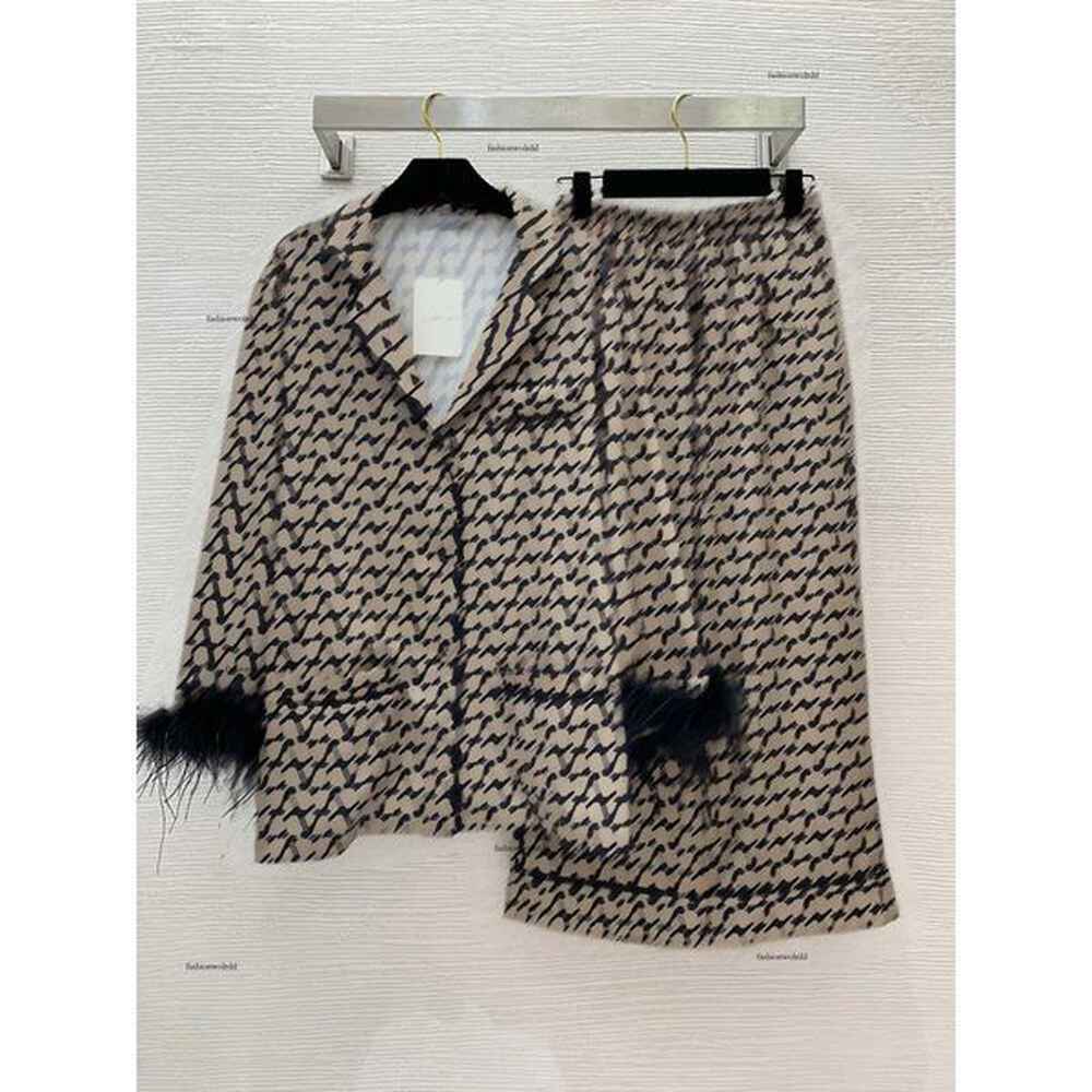 brand pants set women twopiece designer loose vlapel long sleeve