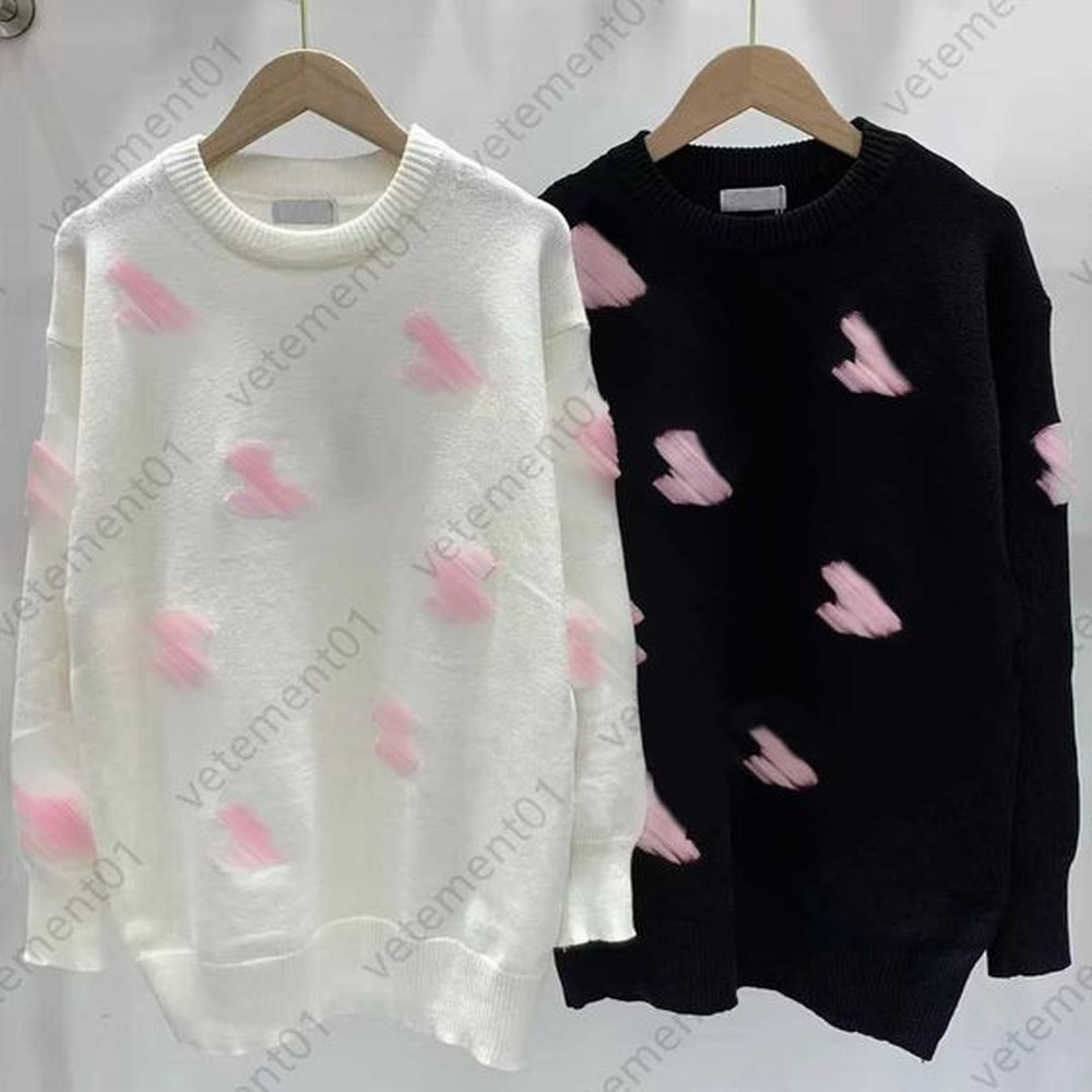 brand pullover sweater women designer sweater threedimensional pattern jacquard trim