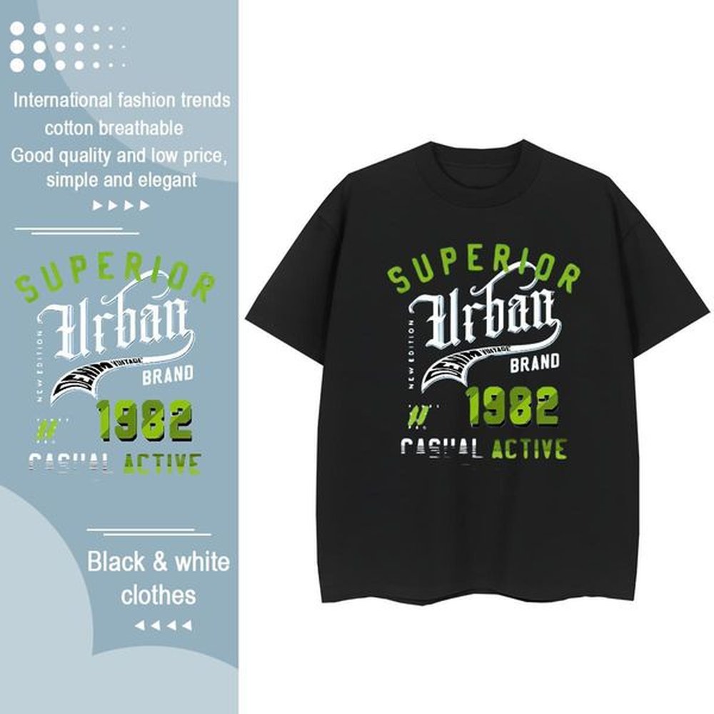 Brand T-Shirts 100% Cotton 230g letter Outdoor Custom Printing Breathable Short Sleeve Men Tshirts Factory Direct Tops Shirt