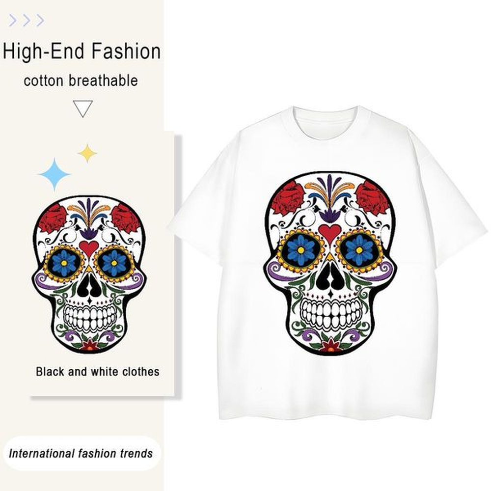 brand tshirts g cotton crew neck breathable casual beach skull