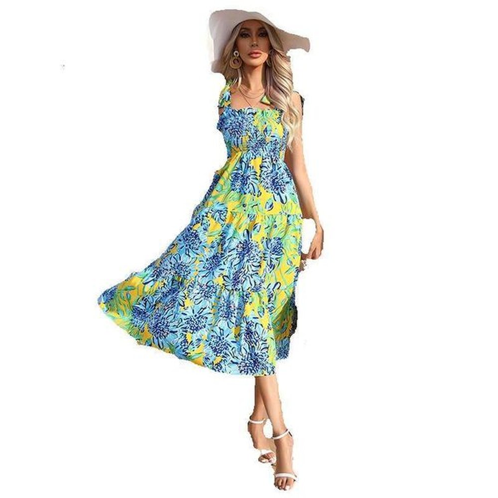 brazilian carnival resort beach skirt handdrawn style small tall dress