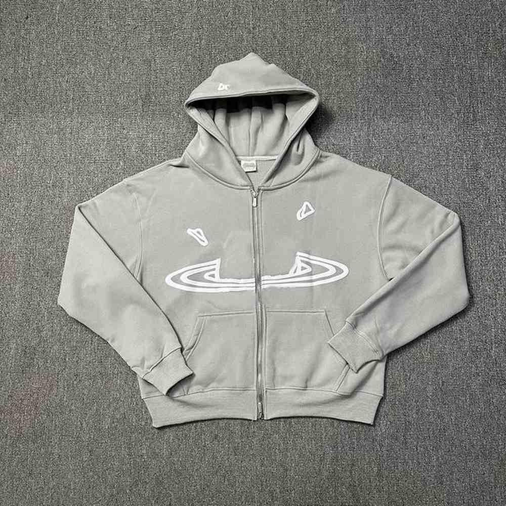 Break Plannet Hoodie Christmas Hoodie Men's Hoodies Grey Zip Up Hoodie Men Women Puff Print Graphic Fleece Pullovers Oversize Sweatshir