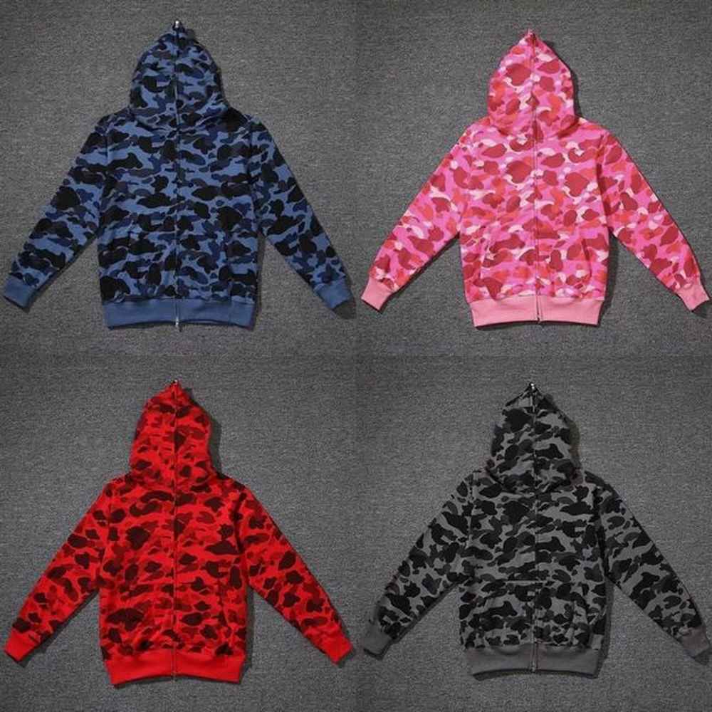 camo hoodie zip up hoodie designer hoodie mens womens y2k hoodie sweatshirt pure cotton Asian Size S-3XL Wholesale more pieces discocunt hoo