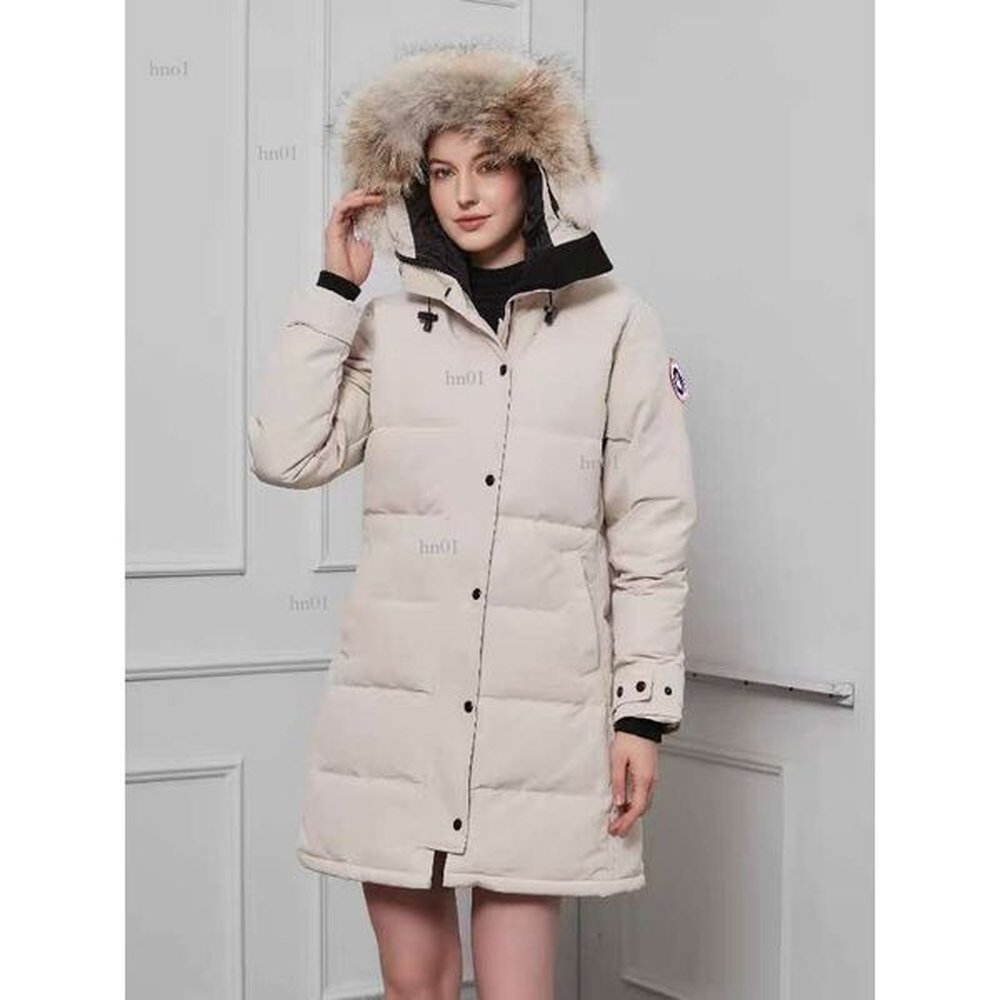 canadian designer goose mid length version puffer down womens jacket