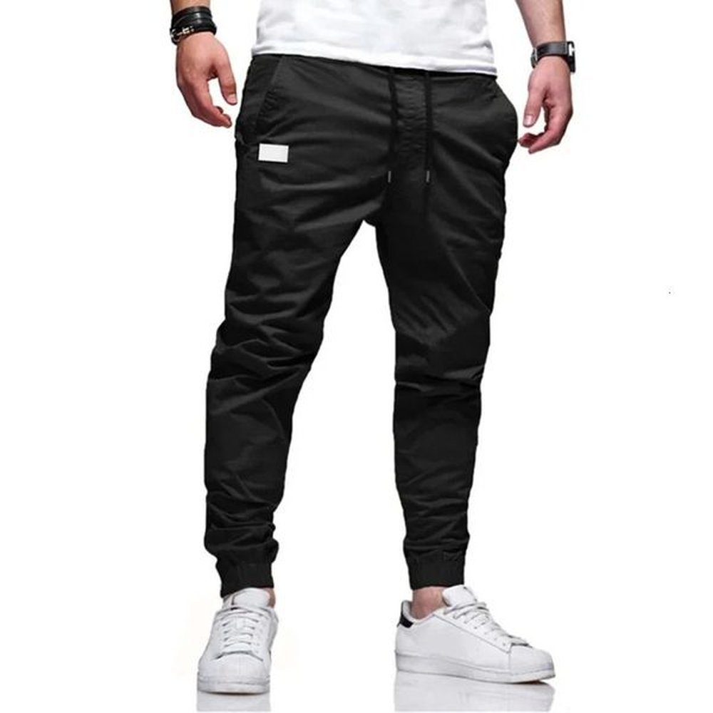 Cargo Pants Mens Loose Straight sports Clothing Solid color sweatpants Versatile Joggers Woven Casual Male Trousers 241216