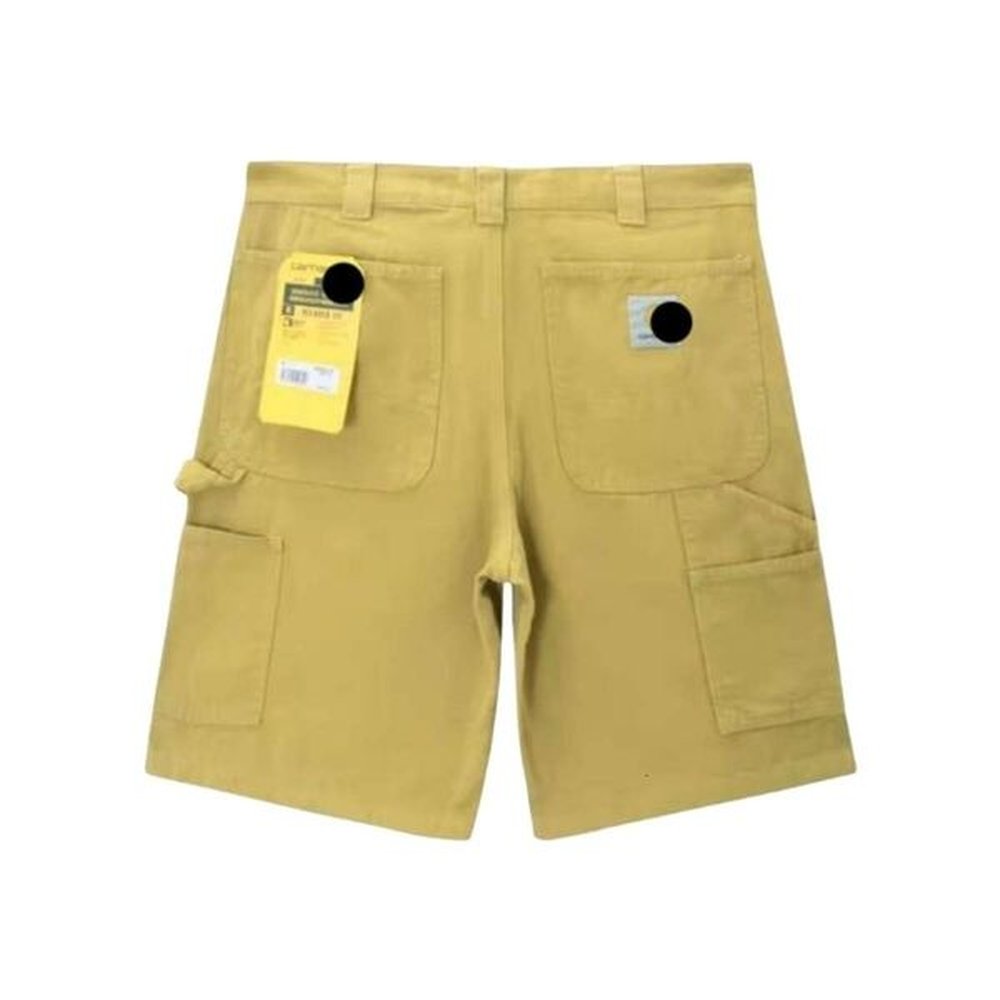 Carharttlys Designer Pants TOP Quality Men's Shorts B147 Workwear Canvas Multi Pocket Shorts Belt Casual Loose Men's And Women