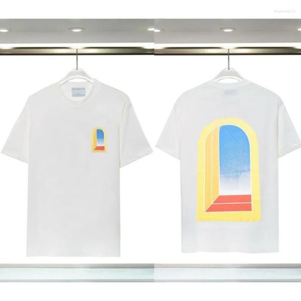 Casablance Shirt Men's T Shirts Designer Tees Graphic Letter Print Short Sleeve Tops Cotton Loose T Shirts Men Women Shirt E94