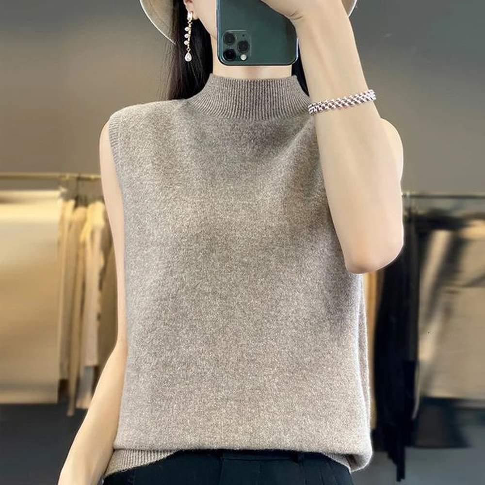 cashmere vest womens merino wool pullover indoor sleeveless sweater