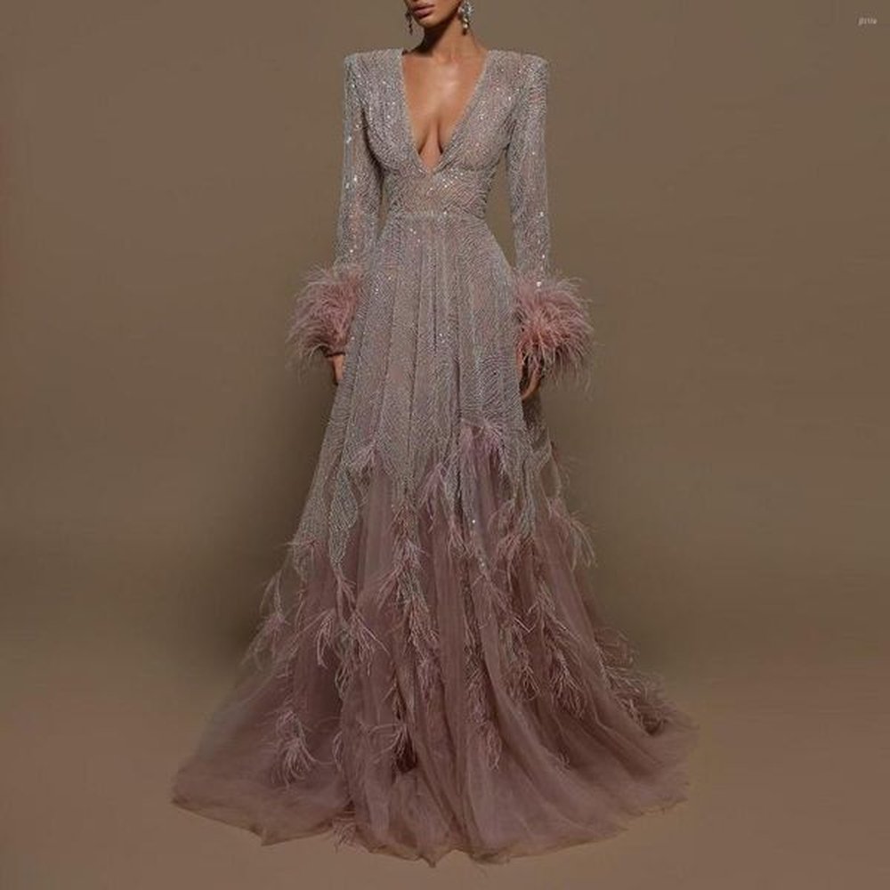 casual dresses arrival sequined beading prom party dress long