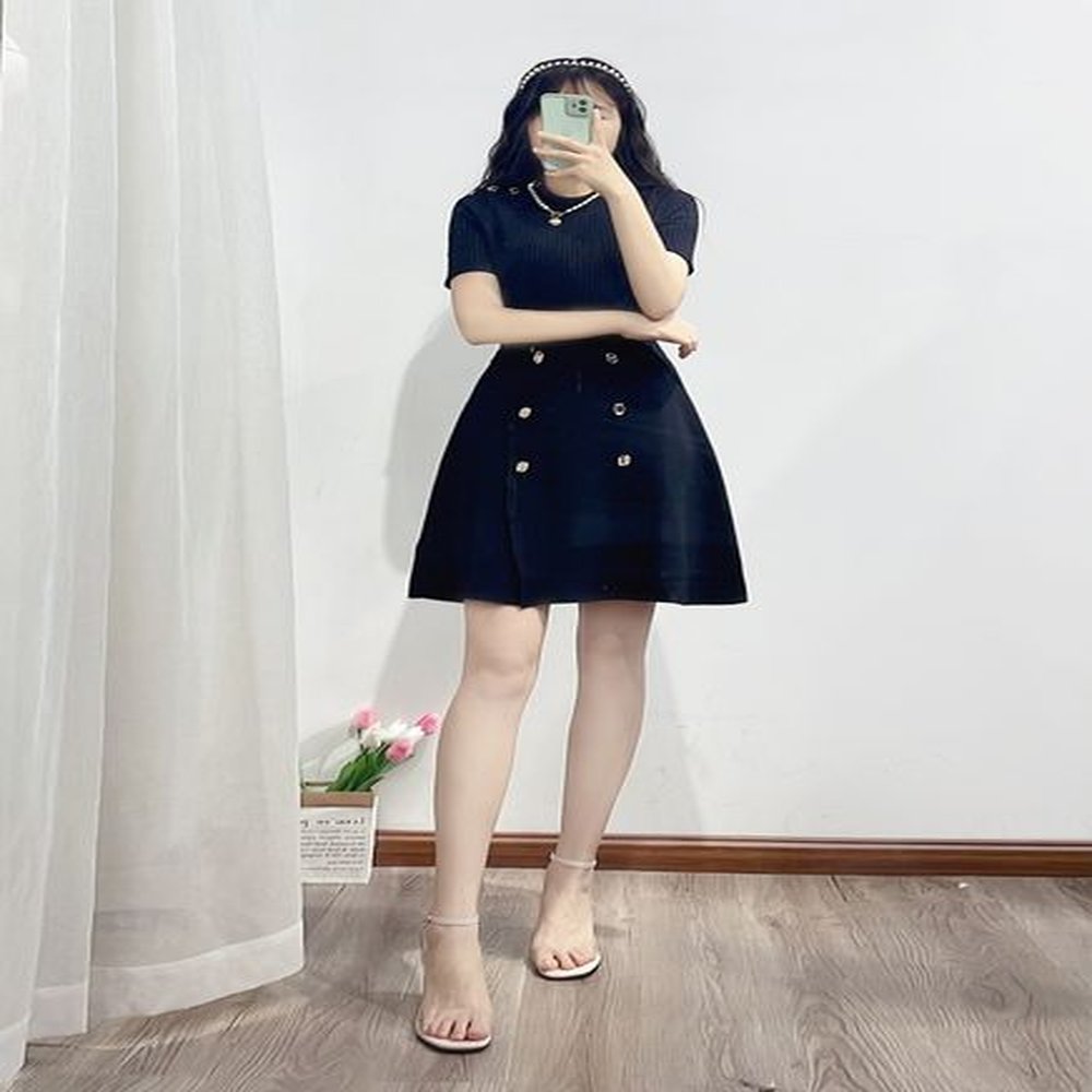 casual dresses sandro bubble sleeve round neck knit dress