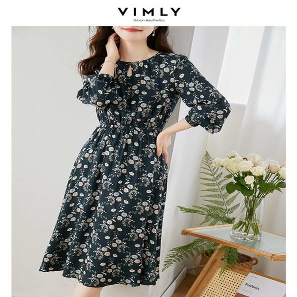 casual dresses vimly vintage floral dress for women elegant french
