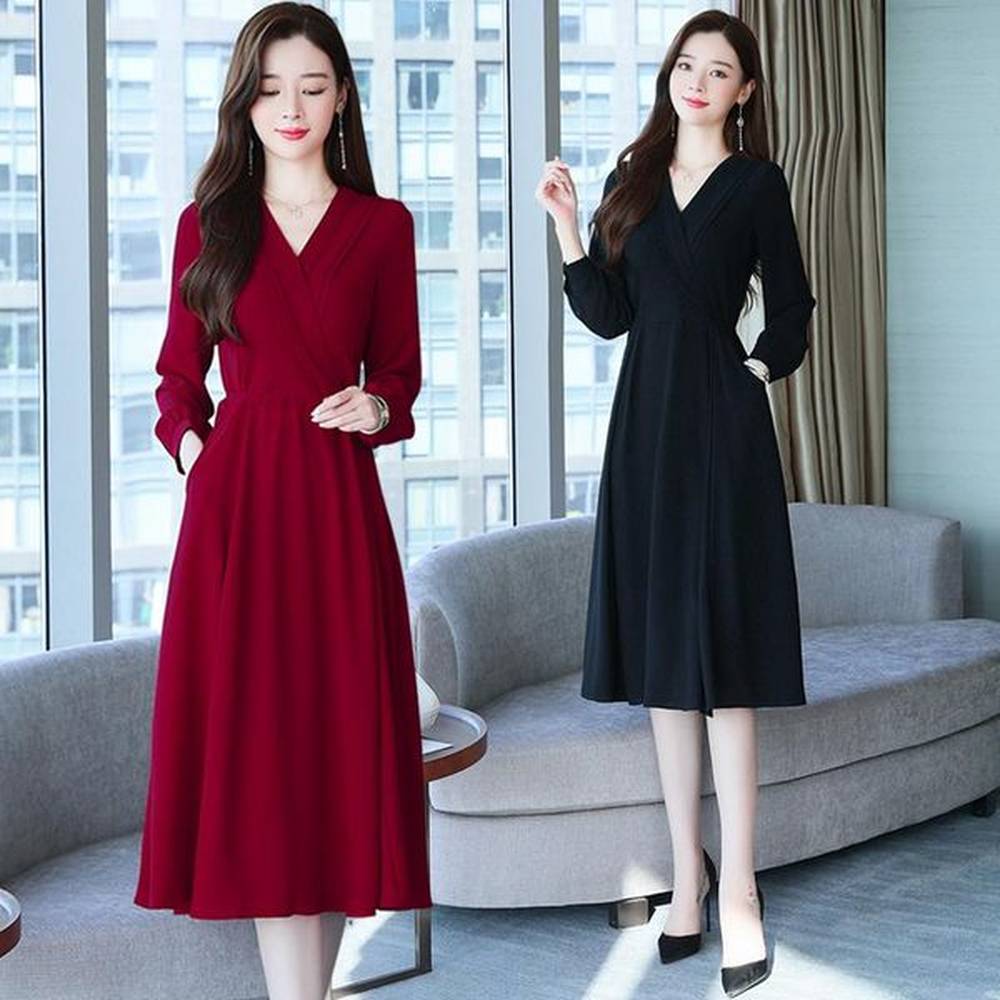 casual dresses womens autumn dress spring office lady french