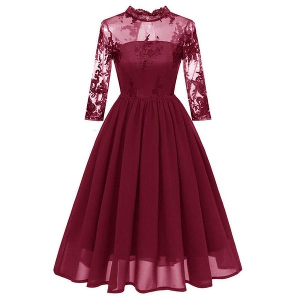 casual dresses womens elegant chiffon a line party wedding guest