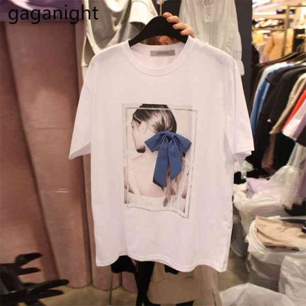 casual loose women tshirt all match fashion lady chic korean