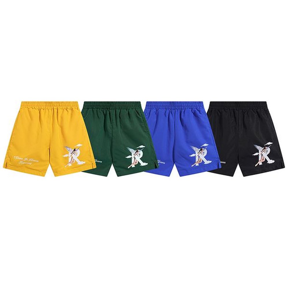Casual man short designer shorts for men women fitness shorts rhude letter embroidery cotton pant