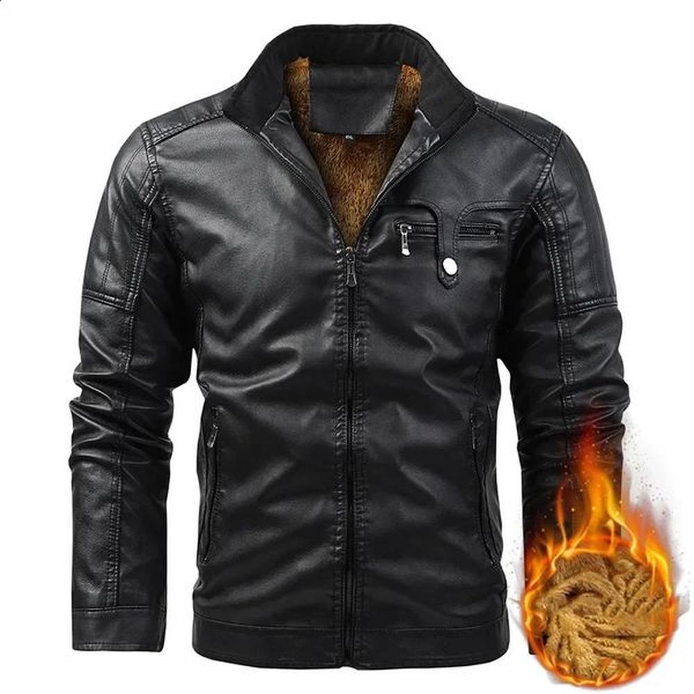 Casual n For Style Winter Leather Jacket MenS PU Faux Black Brown Classic Vintage Plus Velvet Thick Warm Suede Coat 250115