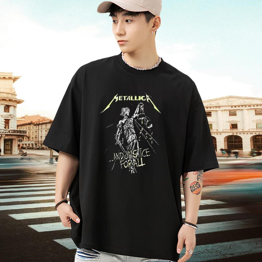 Casual New T shirt Crew Neck Cotton Street Men Clothes T-Shirt Asian Size Cool Wear