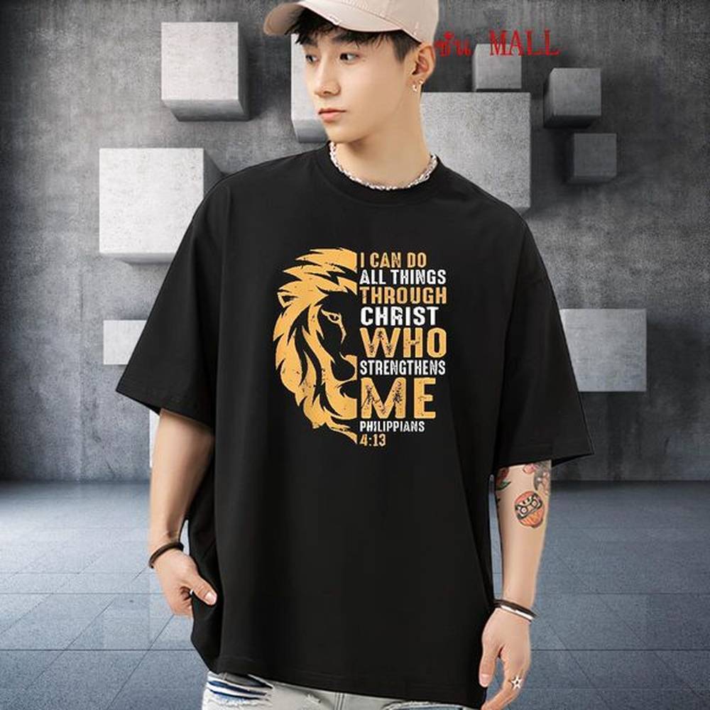 Casual New T Shirts Men 230g Cotton Daily Outfit Wear Short Sleeve O-Neck Classic Couples T Shirts Custom Anime