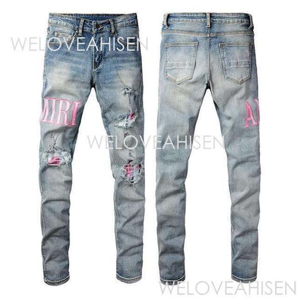 Casual Streetwear Slim Fit Jeans Men Womens Designer Autumn Masculina Letter Jeans Pants Mens Trendy Dance Club Skinny Jean Uomo Toursers f2