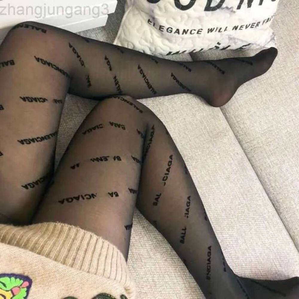 cg designer sexy lace mesh stockings soft breathable hollow letter
