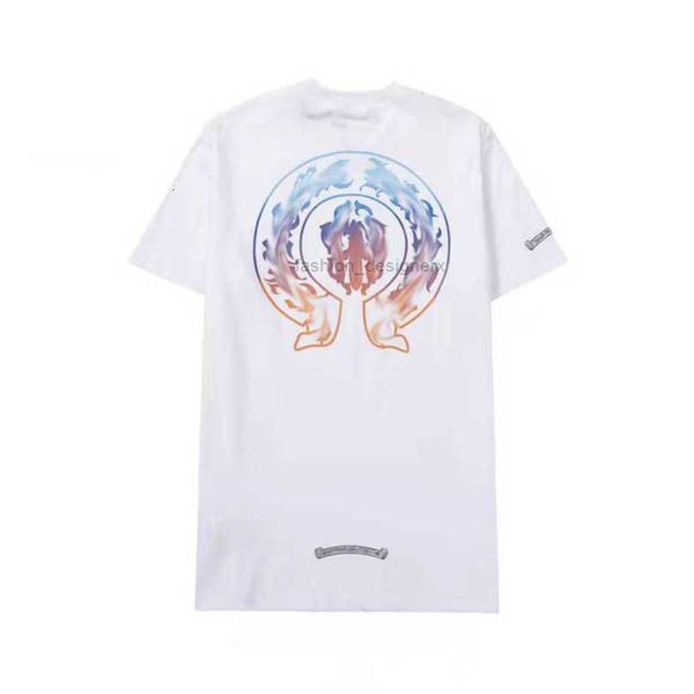 CH Luxury T-shirt Men's Fashion Brand Couple Tops Tees Men Women T-shirts Sweatshirts Sanskrit Letter Short Sleeve Horseshoe Tshirt Cla