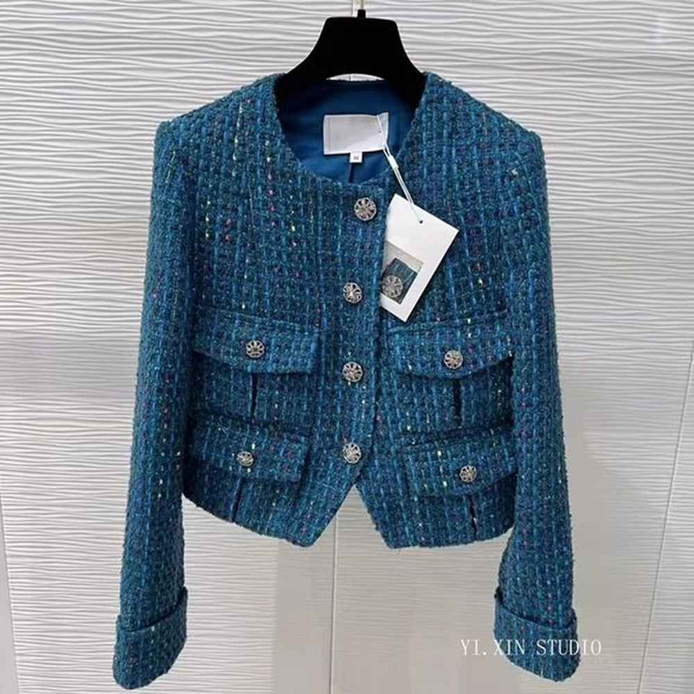 chan cc high quality clothes jackets womens tweed jacket coat