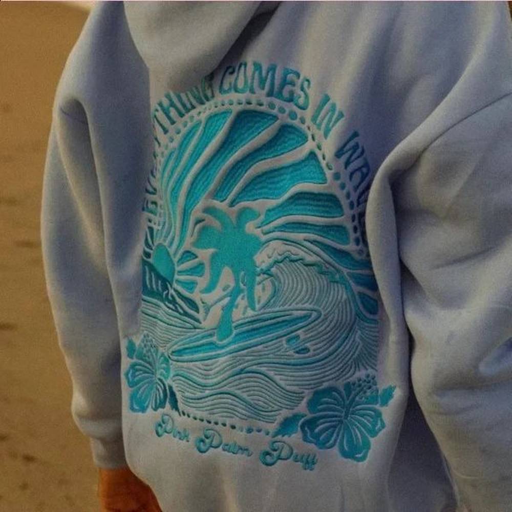 chasing sunsets hoodies embroidery sunshine fashion yk loose sweatshirt men