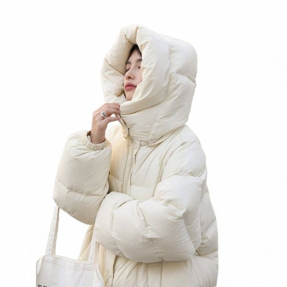 chic ven womens down coats korean casual soft white duck