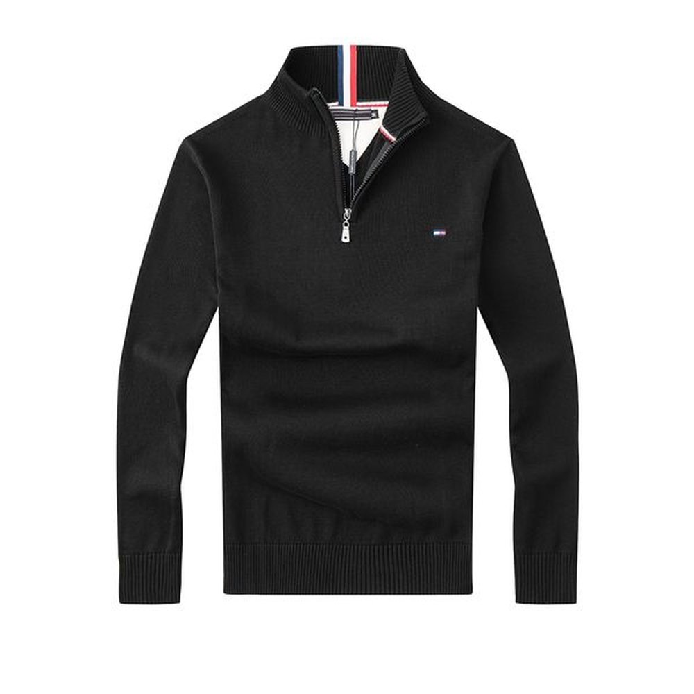 Classic brand 100% Cotton autumn and winter men zipper patchwork sweaters designer women cardigan V-neck sweater twist pullover embroidery