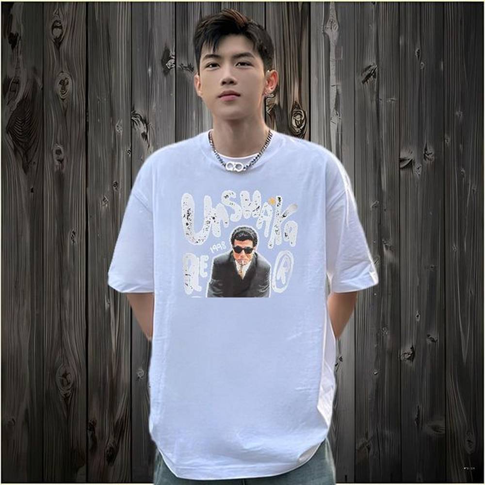 Classic Casual 230g Pure Cotton T-Shirts portrait Spring Summer Tshirts Tops Shirt Breathable Short Sleeve Brand Oversized