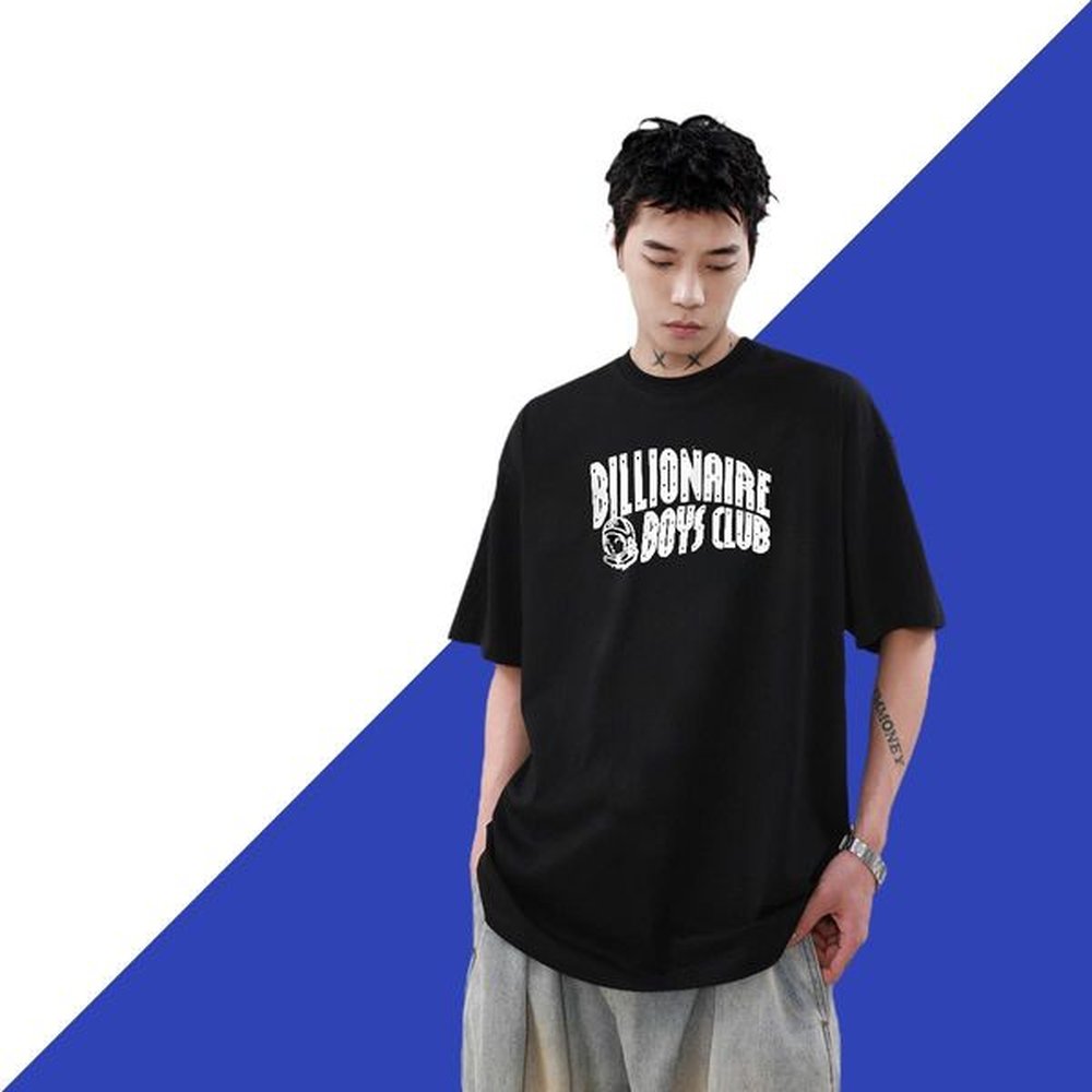 Classic Casual T Shirts Men Sports Casual Men Tops Tees letter Cool Crew Neck Breathable 100% Cotton 230g Cartoon Print Tees Shirts