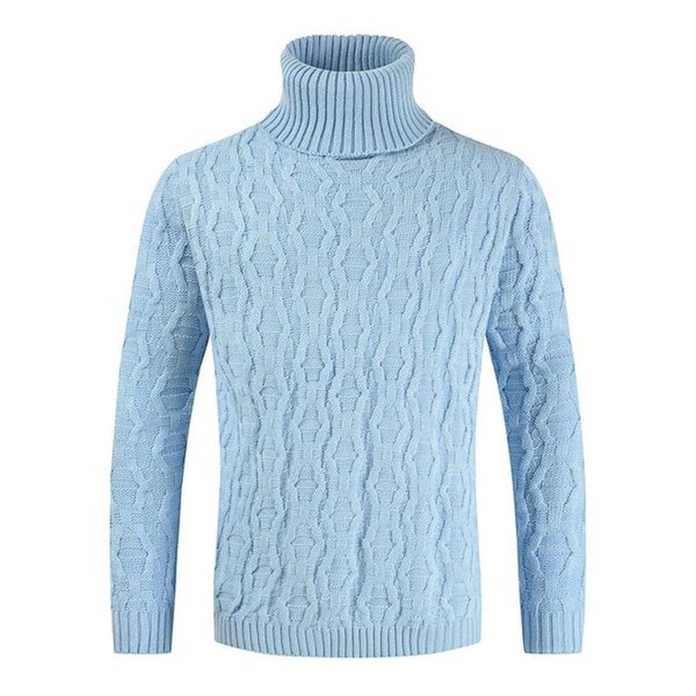 Classic Christmas Sweater S-3Xl Big And Tall Size Mens Jumpers Slim Fit Turtleneck Twisted Knitted Pullover Streetwear B5