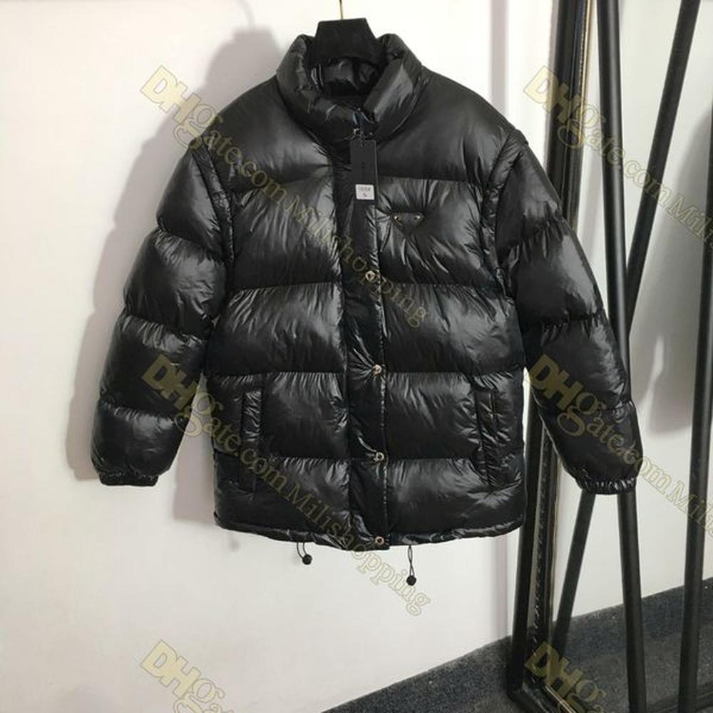 classic detachable womens down jacket triangle label coat designer parkas