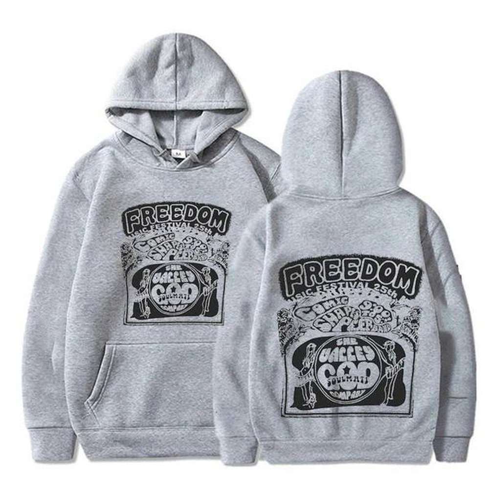 Classic Freedom Hoodies Apparel Camisa Sweatshirt Customized Hoodied Pullover Hoodie HarajukuXJ250111
