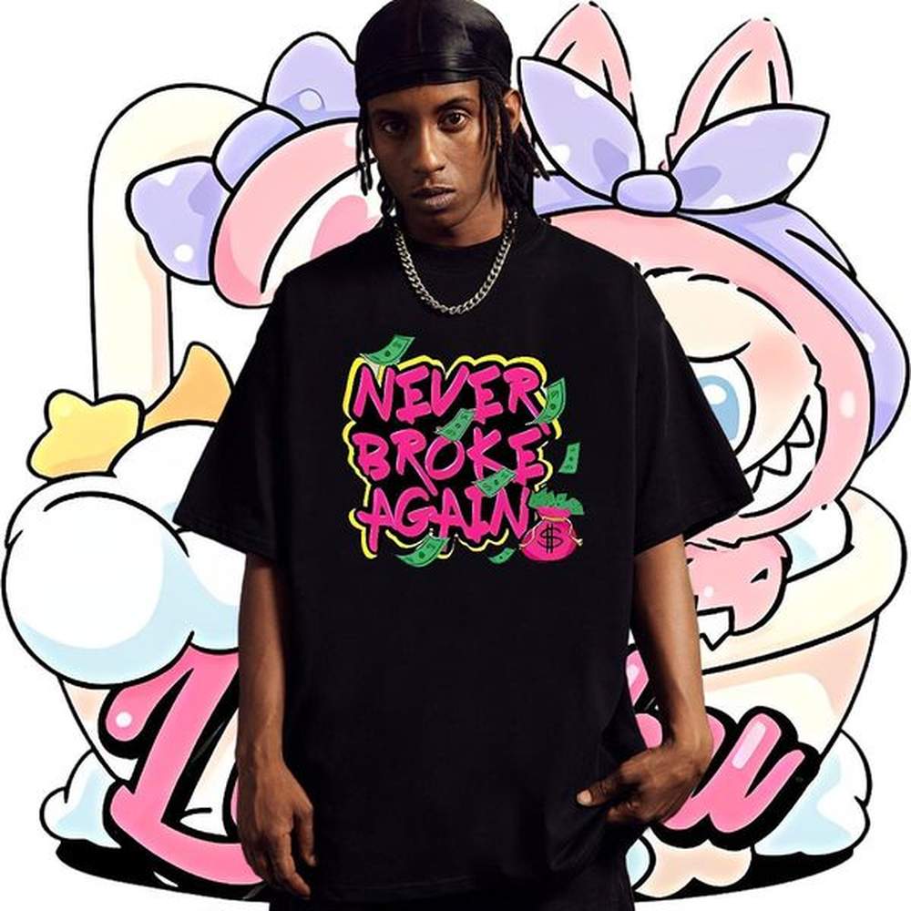 Classic letter Men Clothes T-Shirt 230g 100% Cotton T shirt Custom Printed Beach Crew Neck Breathable Wholesale Tshirts