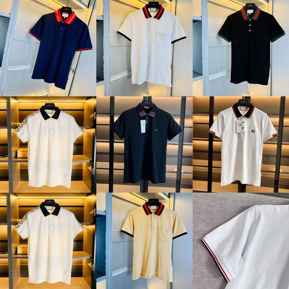Classic men polo shirt Designer Summer men shirts Luxury Brand polo shirt Business Style Shirts Man Tops
